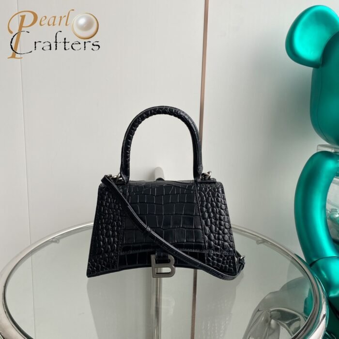 ⁦Balenciaga Hourglass Mini&Small Top Handle Bag⁩ - الصورة ⁦3⁩