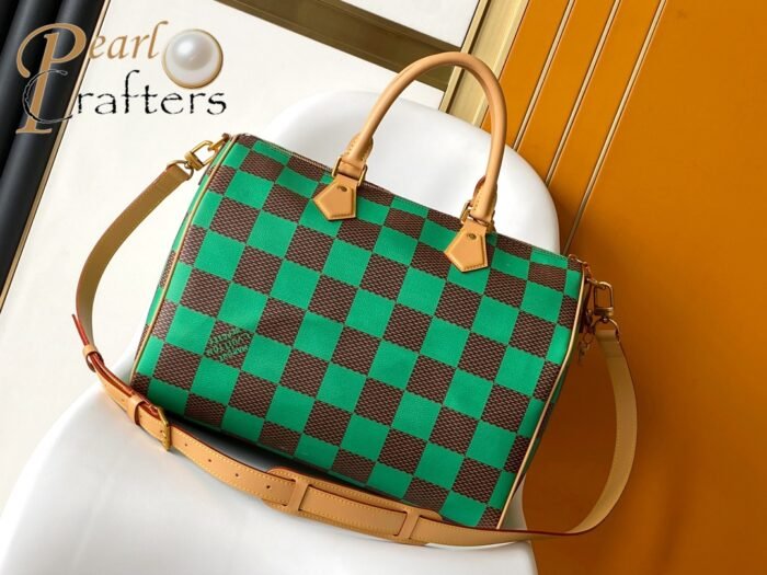 Louis Vuitton 10A Handbag Shoulder Bag Top Mirror Quality Version Speedy 18 BandoulièreDamier N40534 - Image 3