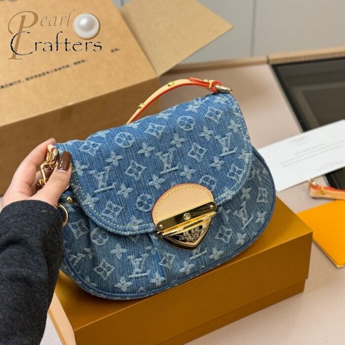 Louis Vuitton LV Sunset Denim Handbag Shoulder Bag - Image 3