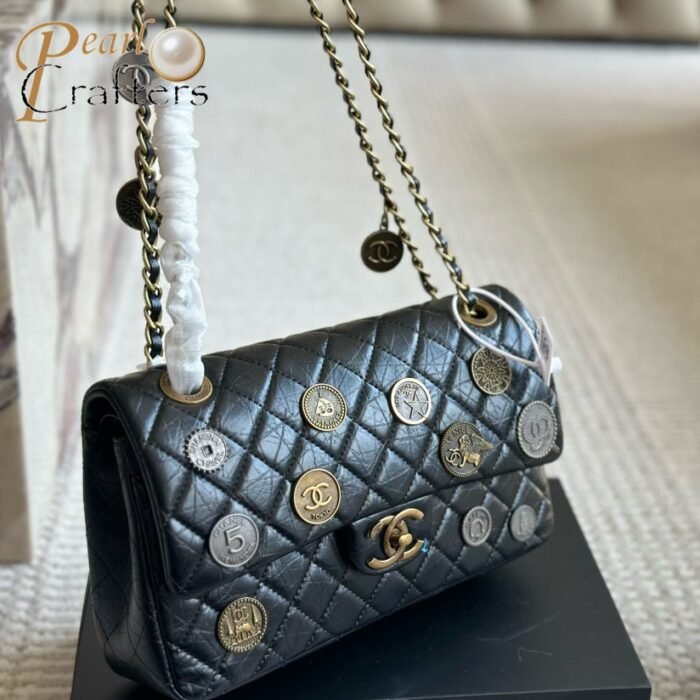 Chanel Coin Badge Charm Shoulder Bag Crossbody Bag Tote Bag - Image 2