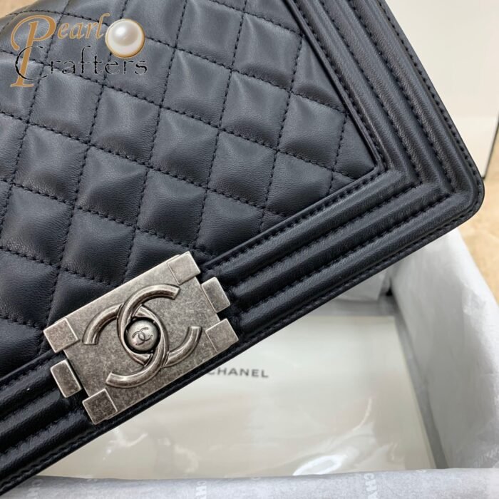 ⁦Chanel Leboy New Medium 25CM Caviar Shoulder Bag（10a mirror version）⁩ - الصورة ⁦4⁩