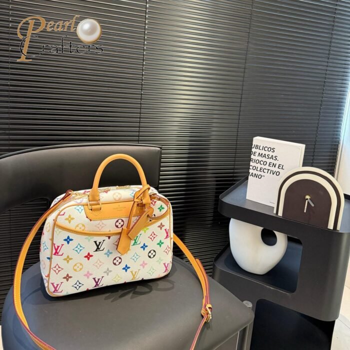 ⁦Louis Vuitton LV Takashi Murakami Jenny Bag Shoulder Handbag 42720⁩ - الصورة ⁦1⁩