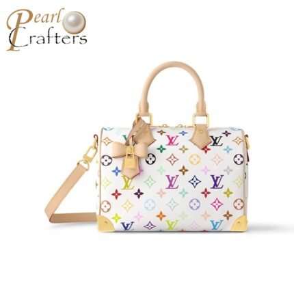 Louis Vuitton LV Takashi Murakami Speedy BANDOULIÈRE 25 Shoulder Crossbody Handbag