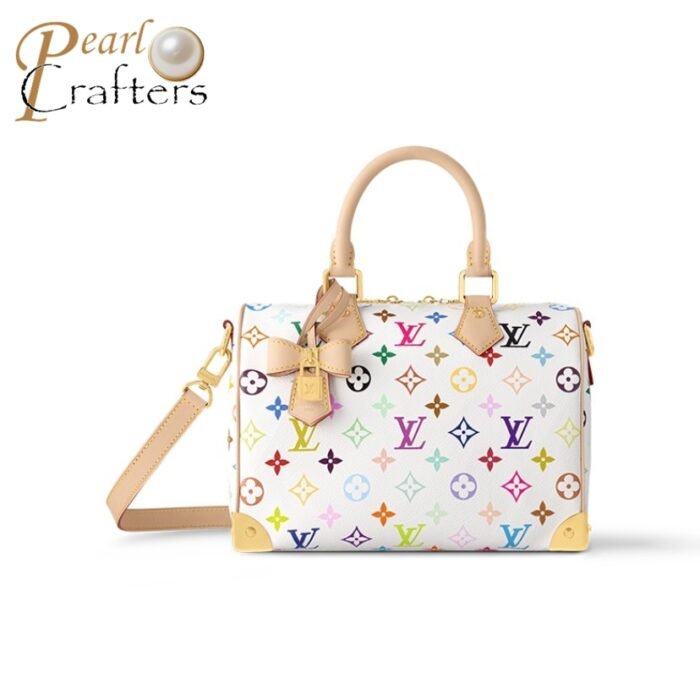 Louis Vuitton LV Takashi Murakami Speedy BANDOULIÈRE 25 Shoulder Crossbody Handbag - Image 1