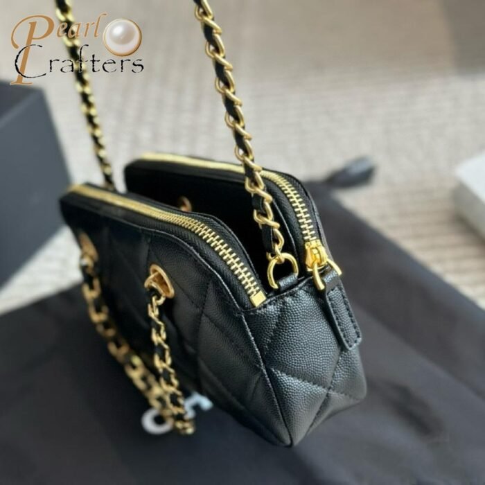 Chanel 23K Gold Coin Mobile Phone Bag Handbag Shoulder Crossbody Bag - Image 10