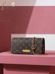 Louis Vuitton LV Monogram Lily wallet on chain Shoulder Bag Handbag M82509