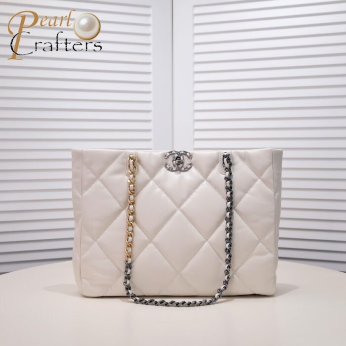 ⁦Chanel 19bag Tote Leather Shoulder Crossbody Bag⁩ - الصورة ⁦6⁩