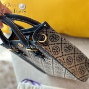 Tory Burch Mini T Monogram Jacquard North-South Tote Bag - Image 7