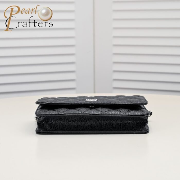 Chanel Woc Caviar Classic Silver Hardware Shoulder Bag Handbag - Image 4