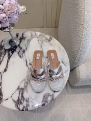 ⁦ALAIA Mesh Flat Clip Toe Slippers Sandals Shoes⁩ - الصورة ⁦3⁩