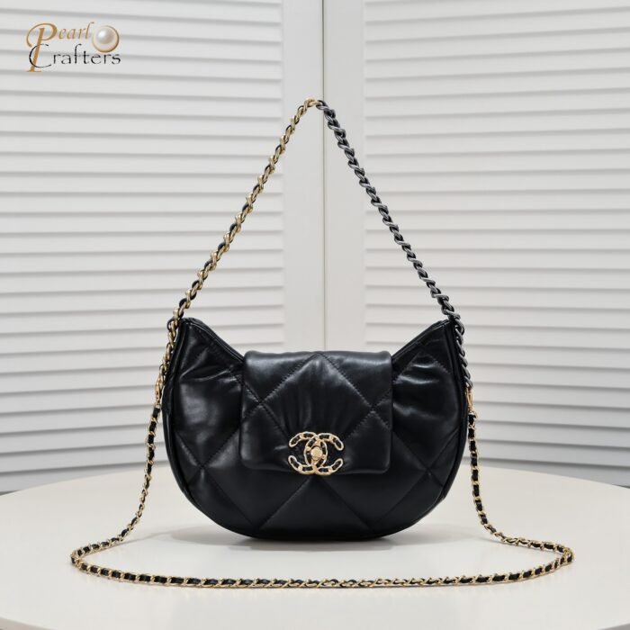⁦Chanel 19Bag Hobo Underarm Bag Shoulder Bag Handbag⁩ - الصورة ⁦1⁩