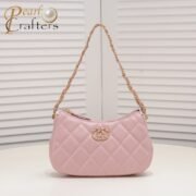 ⁦Chanel 23K Double C Hobo Chain Shoulder Bag Handbag⁩ - الصورة ⁦5⁩