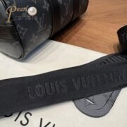 Louis Vuitton Keepall 25 Bandouliere Monogram Eclipse Reverse Canvas Satchel Bag(10a mirror version) - Image 4