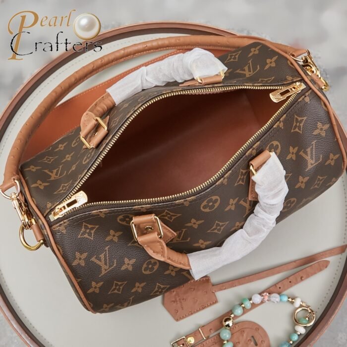 Louis Vuitton LV  Monogram Speedy Soft 30 Boho Handbag Shoulder Bag 10A Quality - Image 4