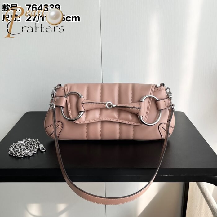 ⁦GUCCI HORSEBIT  CHAIN  Bag 764339 Handbag⁩ - الصورة ⁦5⁩