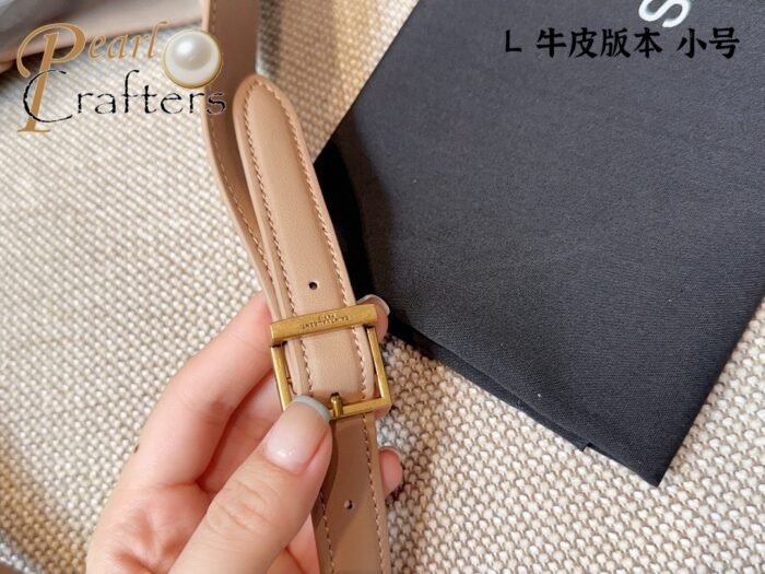 YSL Saint Laurent Rose Hobo Bucket Shoulder Bag Crossbody Bag - Image 8
