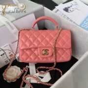 ⁦Chanle Lambskin Mini Top Handle CF Shoulder Bag⁩ - الصورة ⁦7⁩