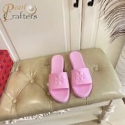 ⁦Tory Burch Rubber  Fashion Flip-flops Sandals Slide⁩ - الصورة ⁦5⁩