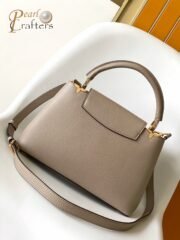 Louis Vuitton 10A Handbag Shoulder Bag Top Mirror Quality Version Capucines M54664 - Image 3