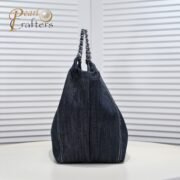 ⁦Chanel Coco Cabas Denim Large Hobo Bag In Blue Shoulder Bag Handbag⁩ - الصورة ⁦2⁩