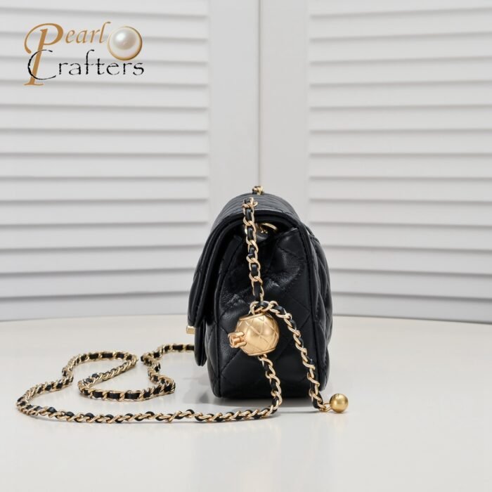 Chanel Cross Body Metal Ball Chain Shoulder Bag Handbag - Image 2
