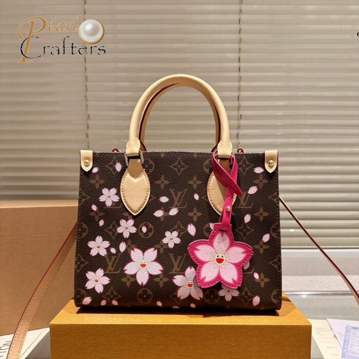 Louis Vuitton LV Takashi Murakami CHERRY BLOSSOM Tote  Shopping Bag Shoulder Crossbody Handbag M13269 - Image 2