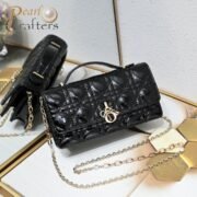 DIOR Miss Dior Lacquer Leather Shoulder Bag