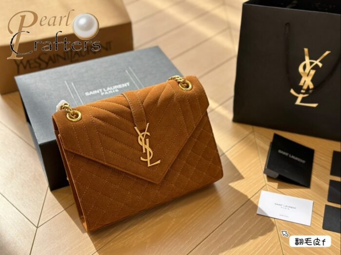 ⁦YSL Saint Laurent Envelope Shoulder Bag Crossbody Bag⁩ - الصورة ⁦2⁩