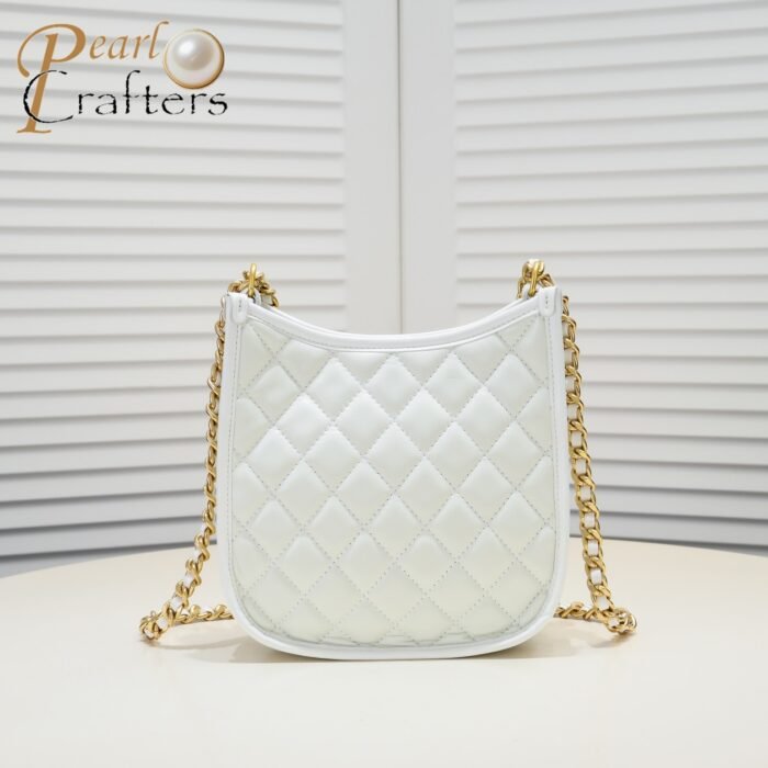 ⁦Chanel 24s Hobo Underarm Shoulder Bag Handbag⁩ - الصورة ⁦3⁩