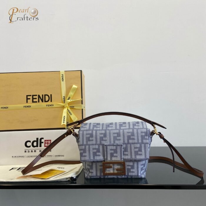 Fendi denim series mama baguette bag (10a mirror version) - Image 1