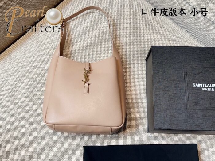 YSL Saint Laurent Rose Hobo Bucket Shoulder Bag Crossbody Bag - Image 7