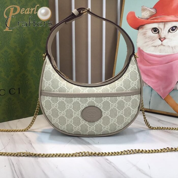 ⁦Gucci Marmnt Half Moon Shoulder Bag Handbag⁩ - الصورة ⁦1⁩