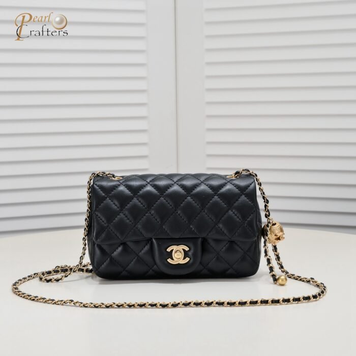 Chanel Cross Body Metal Ball Chain Shoulder Bag Handbag - Image 1