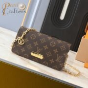 ⁦Louis Vuitton LV Monogram Lily wallet on chain Shoulder Bag Handbag M82509⁩ - الصورة ⁦2⁩