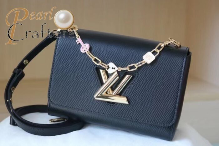 Louis Vuitton LV Twist Lock Detachable Shoulder Satchel Handbag M59887 - Image 2