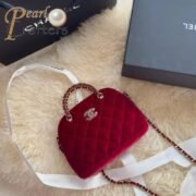 Chanel Classic Mini Mirror Version  With Chain Red Shoulder Bag Handbag 10A - Image 3