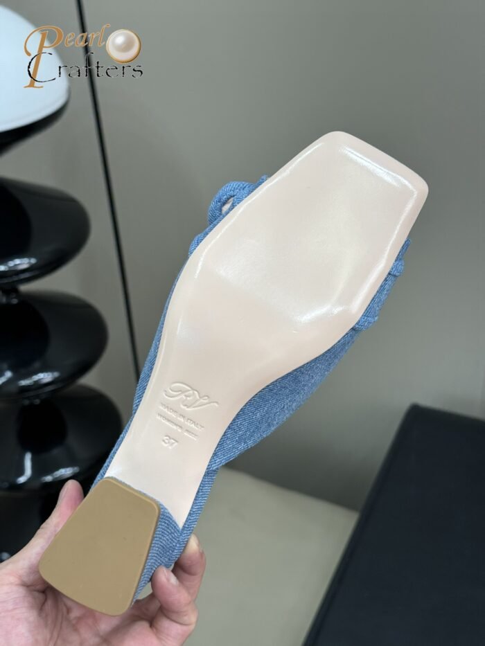 ⁦Roger Vivier Slipper Sandals Heels Shoes⁩ - الصورة ⁦9⁩