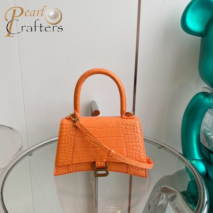 ⁦Balenciaga Hourglass Mini&Small Top Handle Bag⁩ - الصورة ⁦11⁩