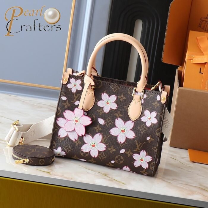 Louis Vuitton LV Takashi Murakami Co-branded Sakura Onthego Tote Bag M13269 - Image 1
