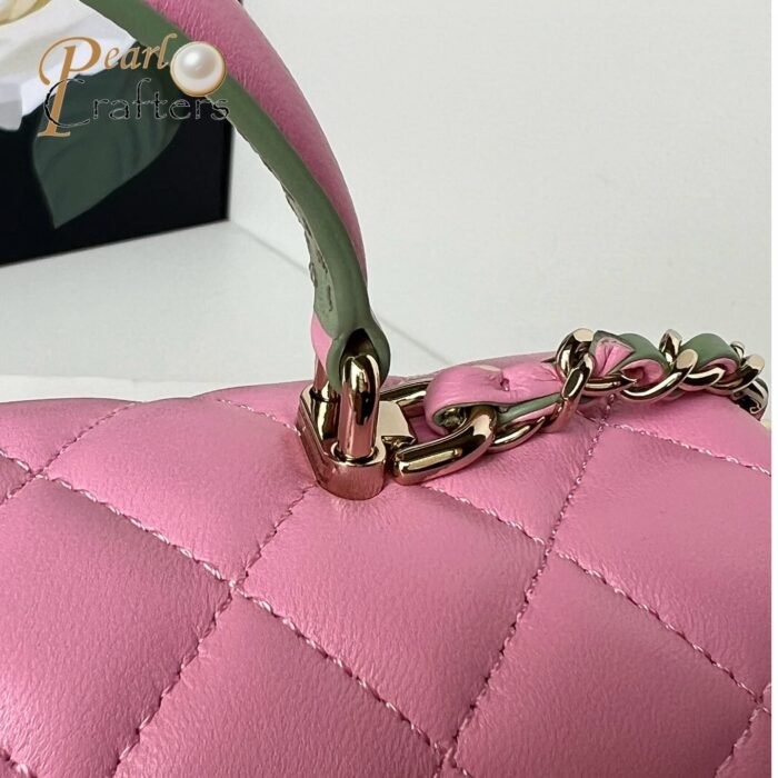 Chanel Classic Mini Flap Bag Top Handle Shoulder Bag Handbag 10A - Image 10