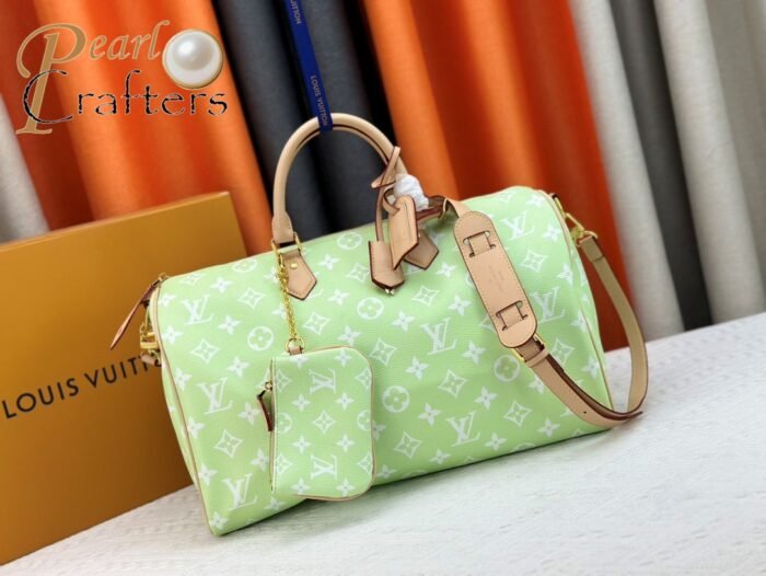 ⁦Louis Vuitton LV  Speedy P9 Bandoulière 40  Shoulder Bag Handbag⁩ - الصورة ⁦3⁩