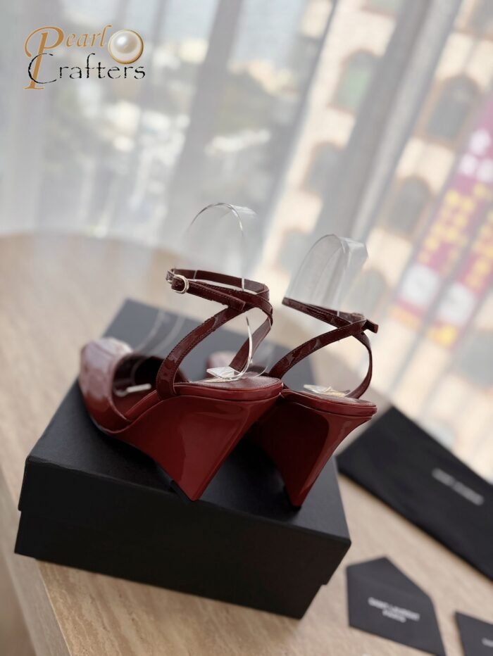 ⁦Saint Laurent YSL Heels Sandals Shoes⁩ - الصورة ⁦9⁩