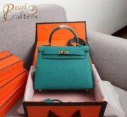 Hermes Kelly Gold Buckle Bag-Epsom Shoulder Bag Handbag - Image 8