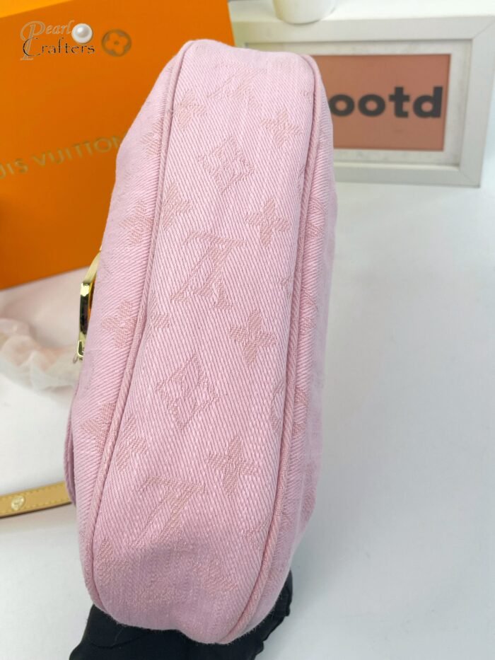 ⁦Louis Vuitton LV Monogram Denim Sunset M13347 Shoulder Bag Handbag⁩ - الصورة ⁦17⁩
