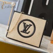 Louis Vuitton LV Poche Toilette Raffia Tote Shoulder Wash Bag M81366 M82521 - Image 2