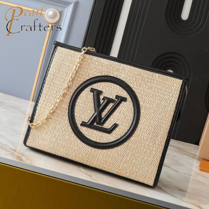Louis Vuitton LV Poche Toilette Raffia Tote Shoulder Wash Bag M81366 M82521 - Image 2