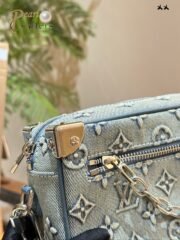 ⁦Louis Vuitton Denim Side Trunk Shoulder Bag Shoulder Bag Handbag⁩ - الصورة ⁦6⁩