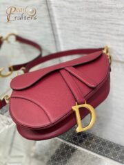 Dior Saddle Red Leather Shoulder Bag Handbag 10A Quality M0447CWVG - Image 5