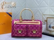 ⁦Louis Vuitton LV LV Monogram Neo Speedy Denim Shoulder Bag Handbag M44472⁩ - الصورة ⁦2⁩