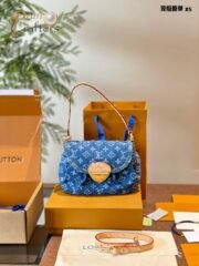 Louis Vuitton Denim Shoulder Bag - Image 2